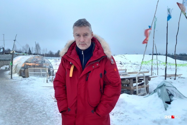 Один из участников форума «Свободные люди» — Евгений Ройзман, который давно планировал приехать на Шиес Один из участников форума «Свободные люди» — Евгений Ройзман, который давно планировал приехать на Шиес