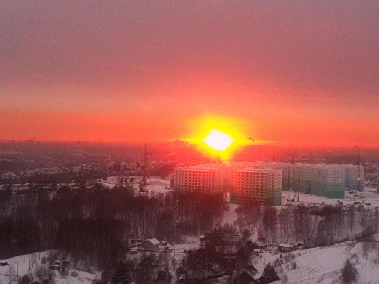 закат в новосибирске сегодня