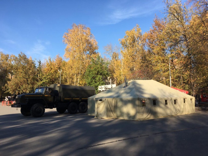 Росгвардия начала разбивать лагерь примерно в 15:00 Росгвардия начала разбивать лагерь примерно в 15:00