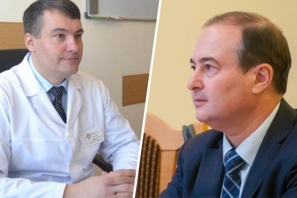 Бывший министр здравоохранения Виталий Денисов и действующий министр Борис Немик Бывший министр здравоохранения Виталий Денисов и действующий министр Борис Немик