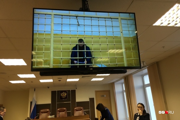 Андрей Рашидов давал показания по видеосвязи из соликамского СИЗО Андрей Рашидов давал показания по видеосвязи из соликамского СИЗО