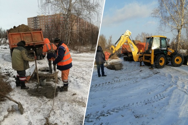 Сливную точку на Северном шоссе закопали Сливную точку на Северном шоссе закопали