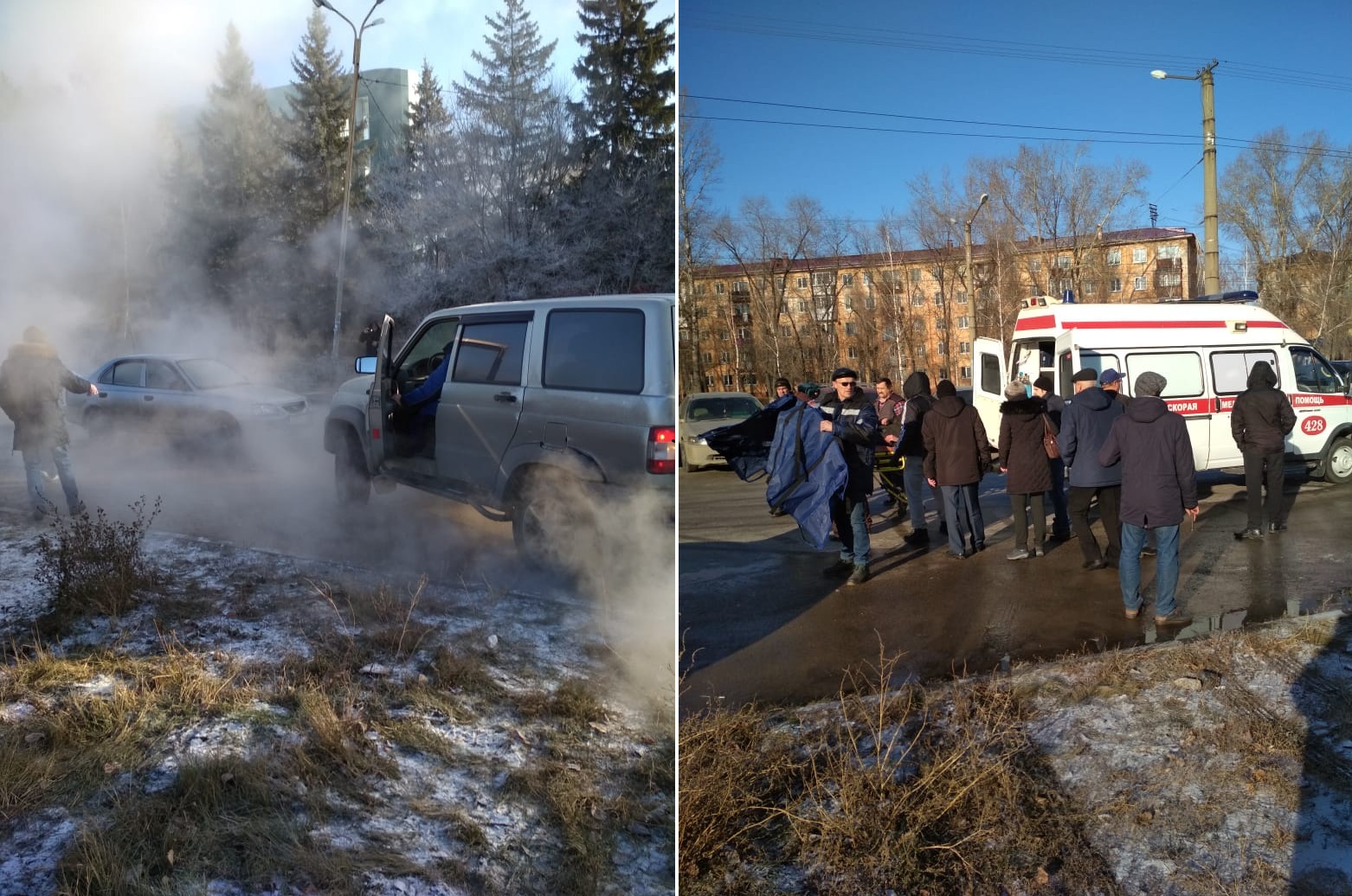 Авария на космическом проспекте Омск