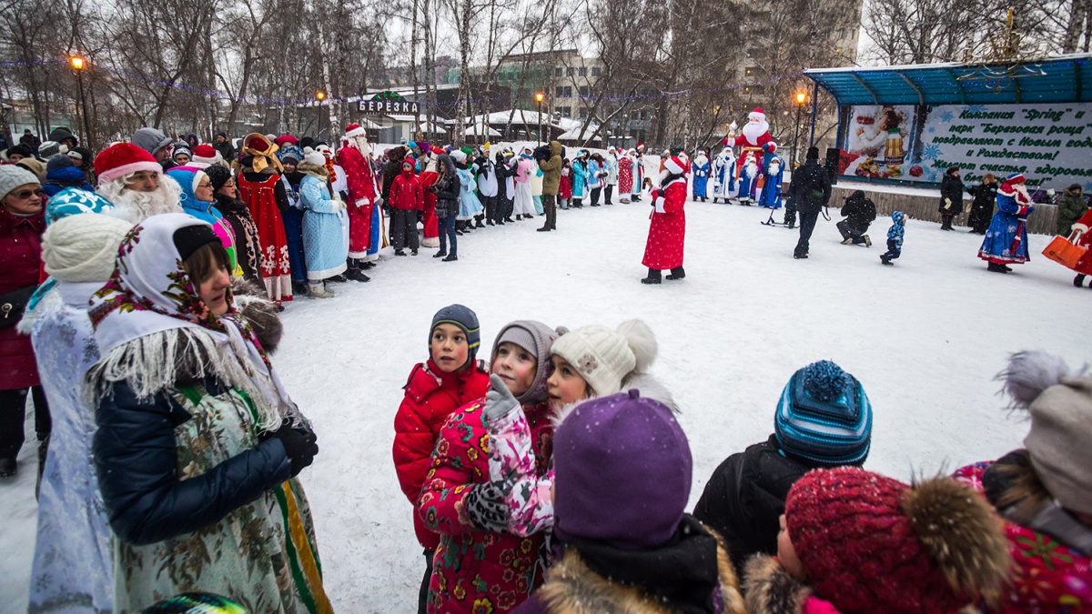 Снежный городок в Лесосибирске