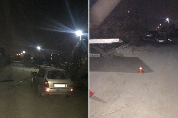 ДТП случилось после полуночи в частном секторе Кировского района ДТП случилось после полуночи в частном секторе Кировского района