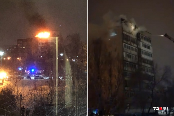 Очевидцы происшествия говорят, что пожар начался спустя несколько минут после запуска фейерверка Очевидцы происшествия говорят, что пожар начался спустя несколько минут после запуска фейерверка