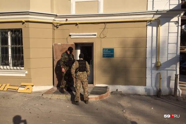 Обыск в штабе Навального Обыск в штабе Навального