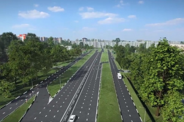 Так будет выглядеть новая дорога от 4-го моста к Копылова Так будет выглядеть новая дорога от 4-го моста к Копылова