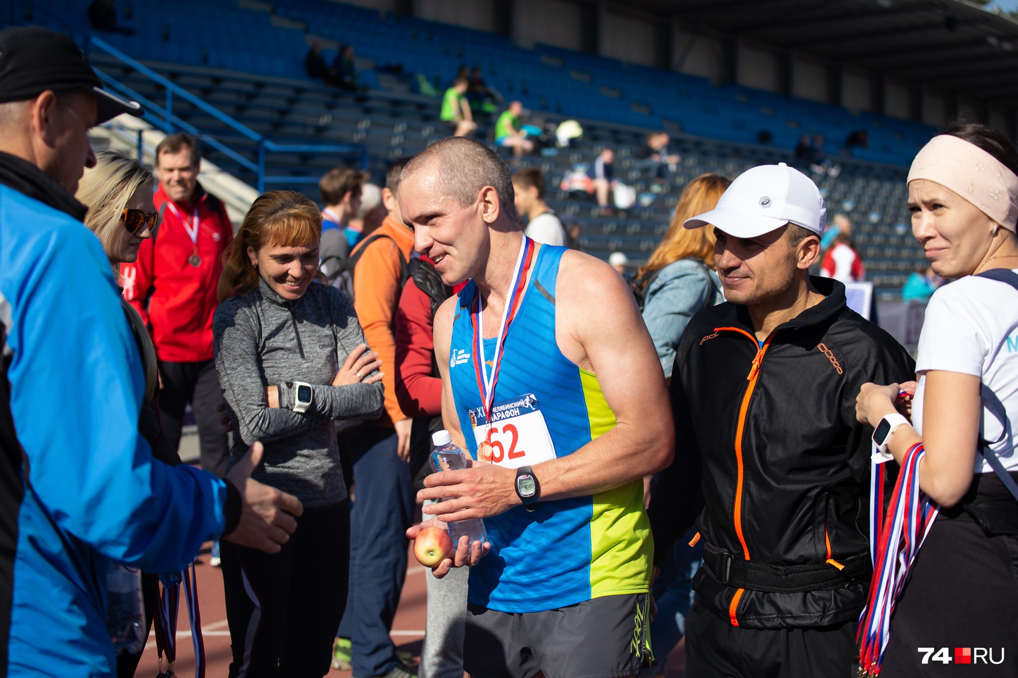 После финиша спортсмены могли подкрепиться После финиша спортсмены могли подкрепиться