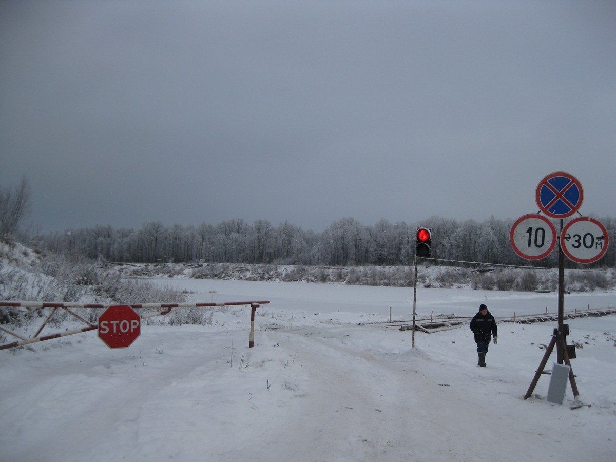 В Нижегородской области открылась единственная автомобильная ледовая переправа