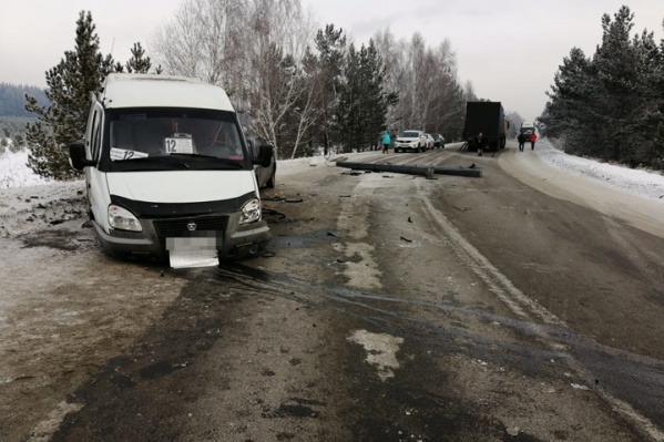 Водитель микроавтобуса не успел среагировать и вовремя свернуть Водитель микроавтобуса не успел среагировать и вовремя свернуть