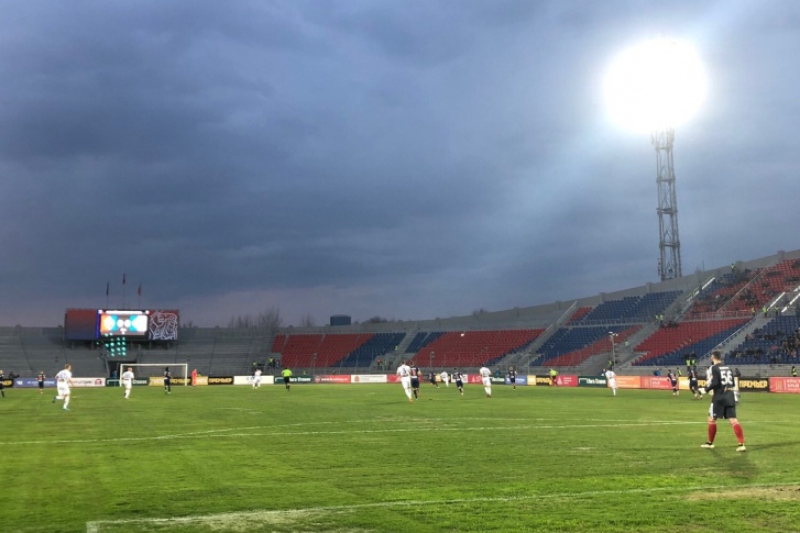 Матч прошел на Центральном стадионе Красноярска