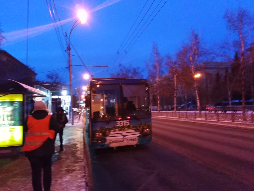 Движение троллейбусов по Красному остановилось Движение троллейбусов по Красному остановилось