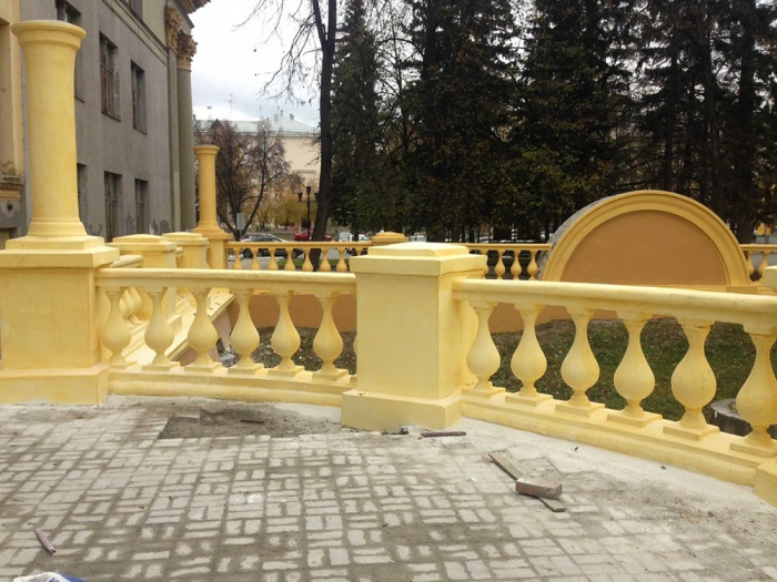 Ремонт левой входной группы ДК Горького Ремонт левой входной группы ДК Горького