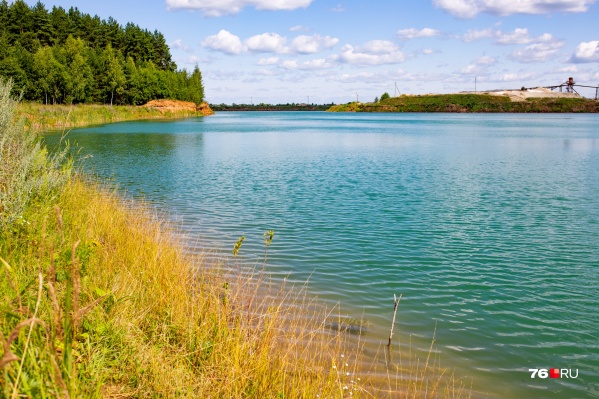 От воды в карьере неприятно пахнет уже на берегу От воды в карьере неприятно пахнет уже на берегу