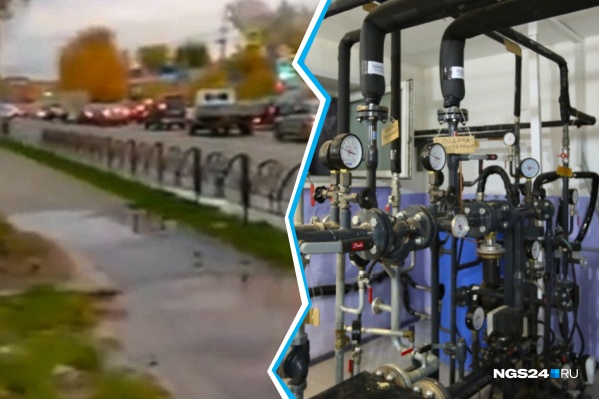 Разлив воды произошел на проезжей части Разлив воды произошел на проезжей части 