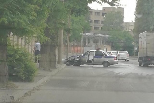 Полицейские попали в аварию на улице Страны Советов Полицейские попали в аварию на улице Страны Советов