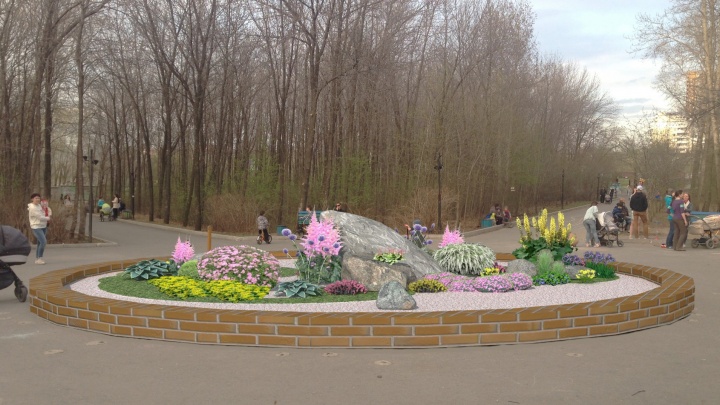 В Основинском парке сделают "каменный" цветник за 400 тысяч рублей