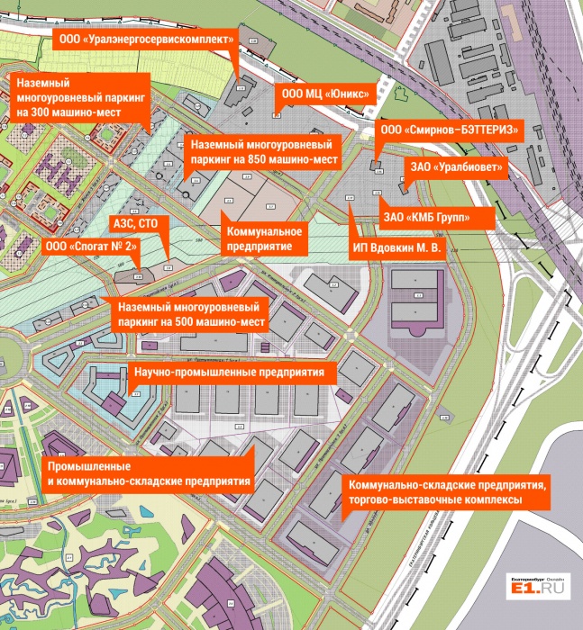План застройки сортировки екатеринбург