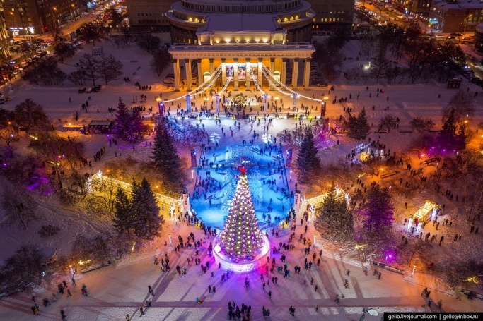 Фотографию новосибирского катка показали в «Вечернем Урганте»