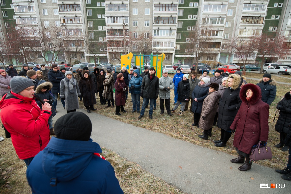 Жители митинг против строительства