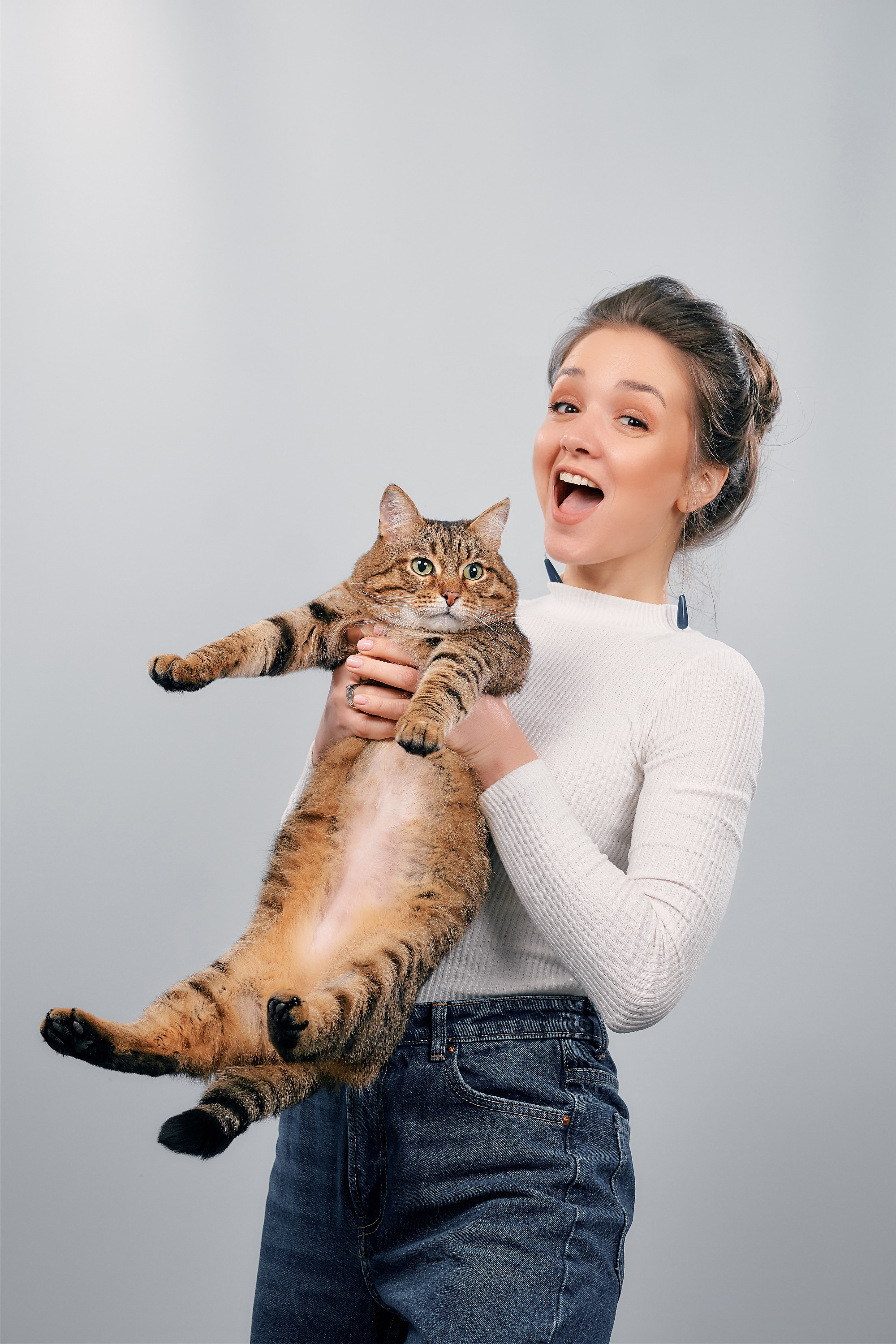 КристинаРусанова с котом Повиласом КристинаРусанова с котом Повиласом