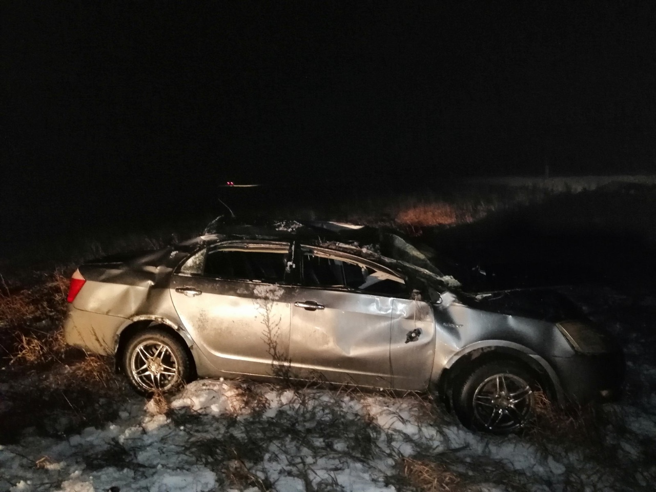 Машина сильно помята Машина сильно помята