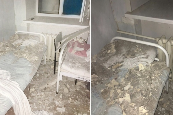 На этой кровати лежал больной На этой кровати лежал больной