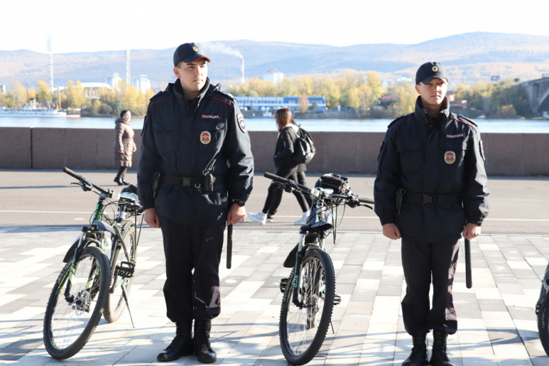 Завершился сезон работы полицейских велопатрулей по Красноярску