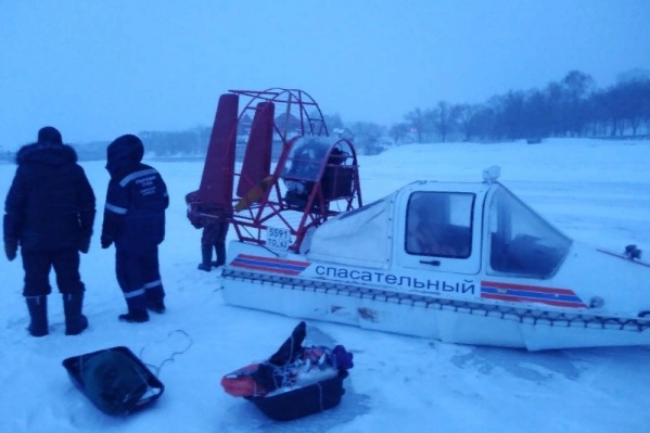 За потерпевшими выезжали на аэросанях За потерпевшими выезжали на аэросанях