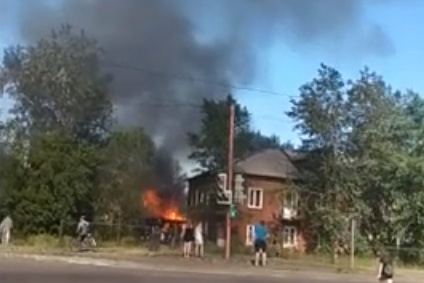По данным ГУ МЧС по Красноярскому краю, пожар произошёл в Ленинском районе