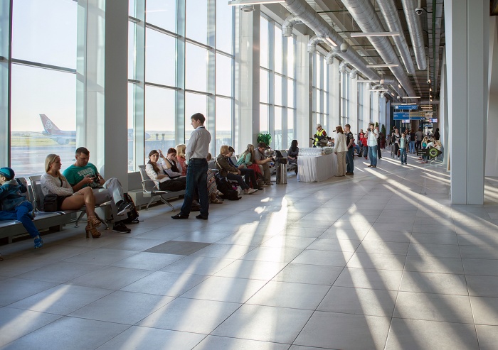 Зона вылета терминала Б Зона вылета терминала Б
