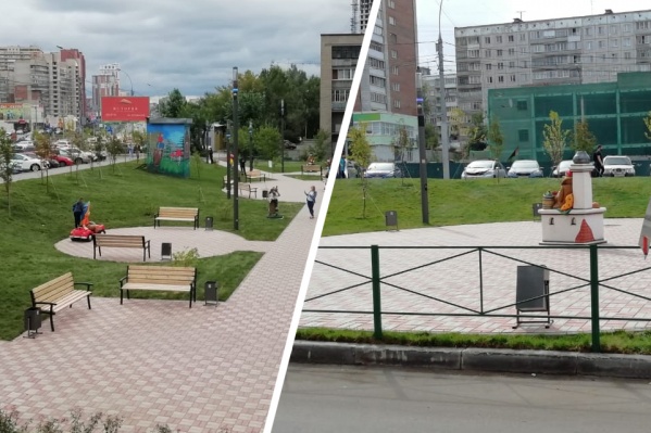 Сквер официально открыли 5 сентября. А уже 10 сентября лавочки погрузили в машину и увезли Сквер официально открыли 5 сентября. А уже 10 сентября лавочки погрузили в машину и увезли