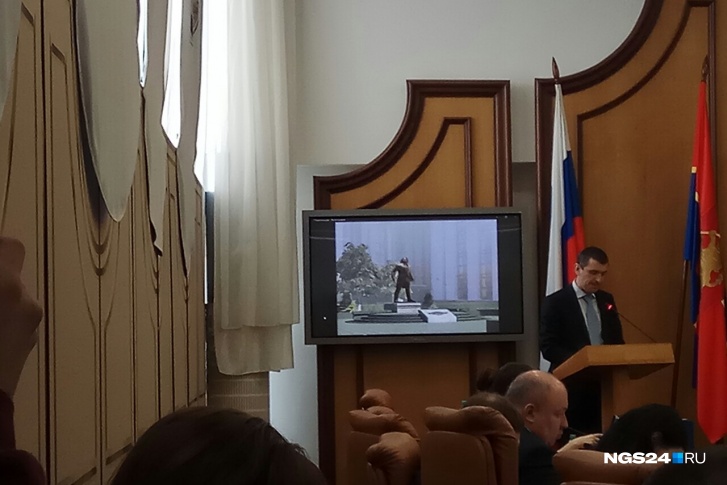 Представленный эскиз в горсовете Представленный эскиз в горсовете