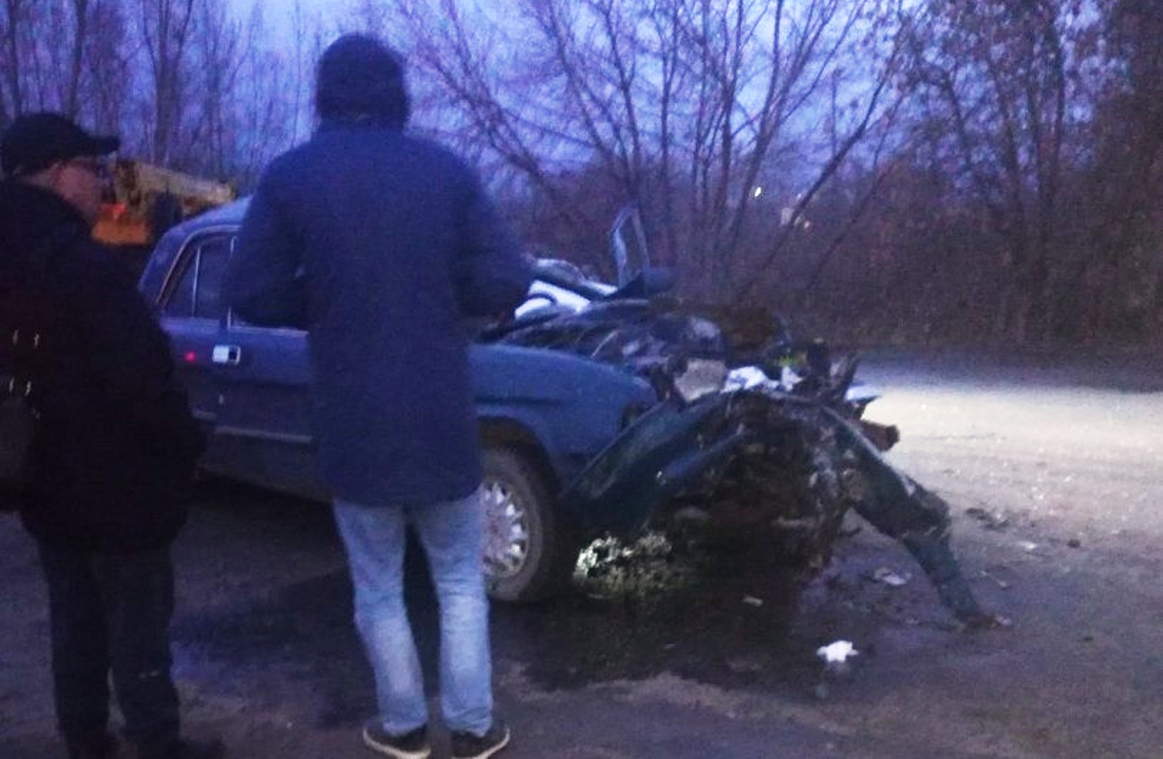 На Доковской водитель «Волги» погиб после столкновения с автокраном