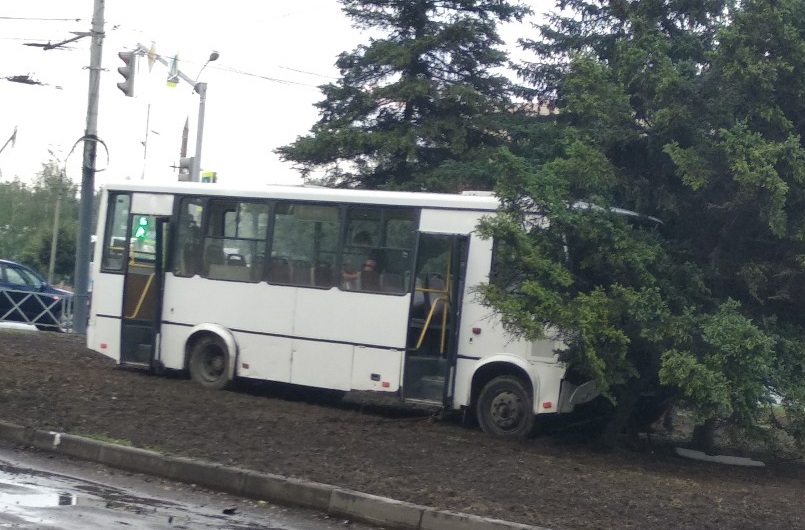 «Отказали тормоза»: в Ярославле маршрутка с пассажирами протаранила забор и врезалась в дерево