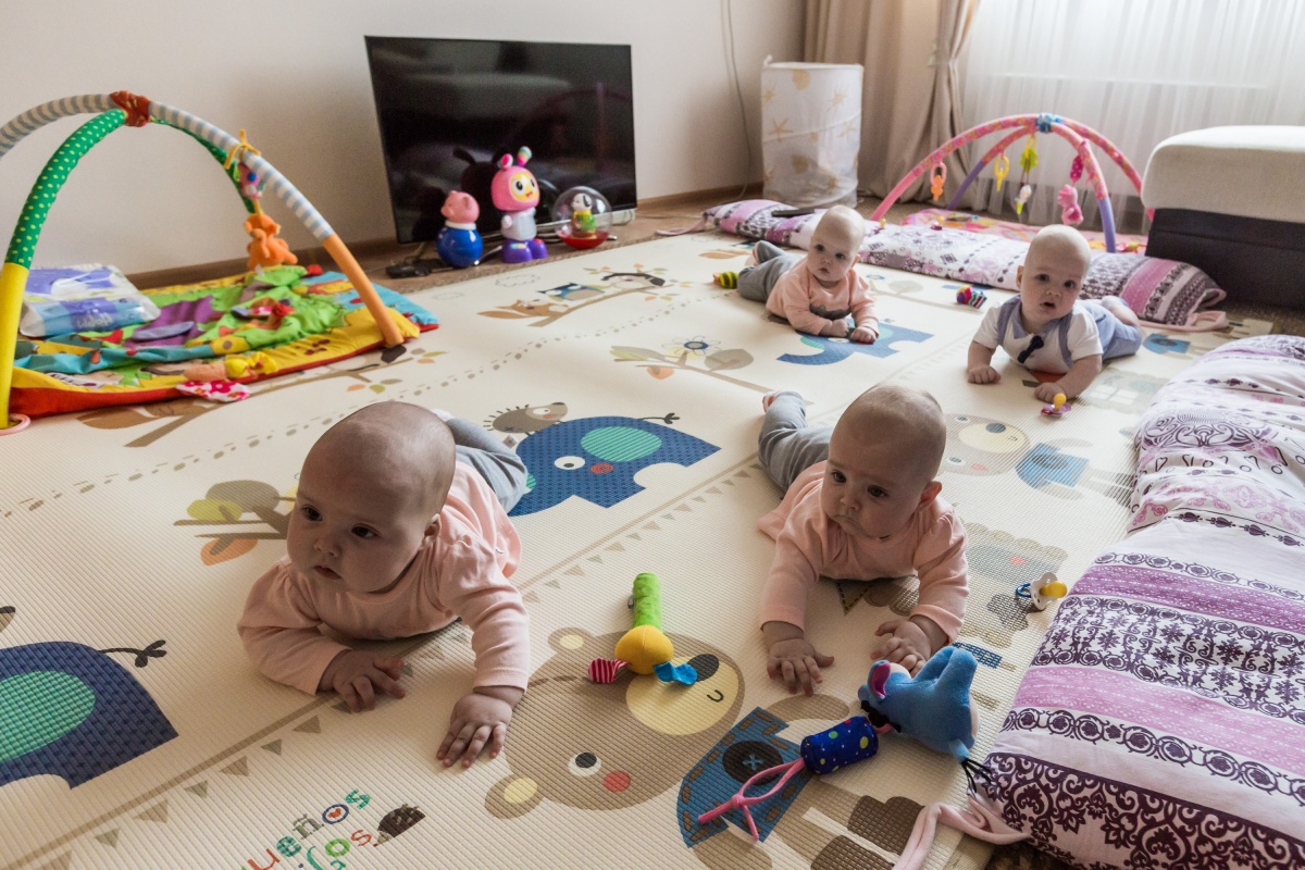 Гнездо аиста: фоторепортаж с семьей, где родилась четверня