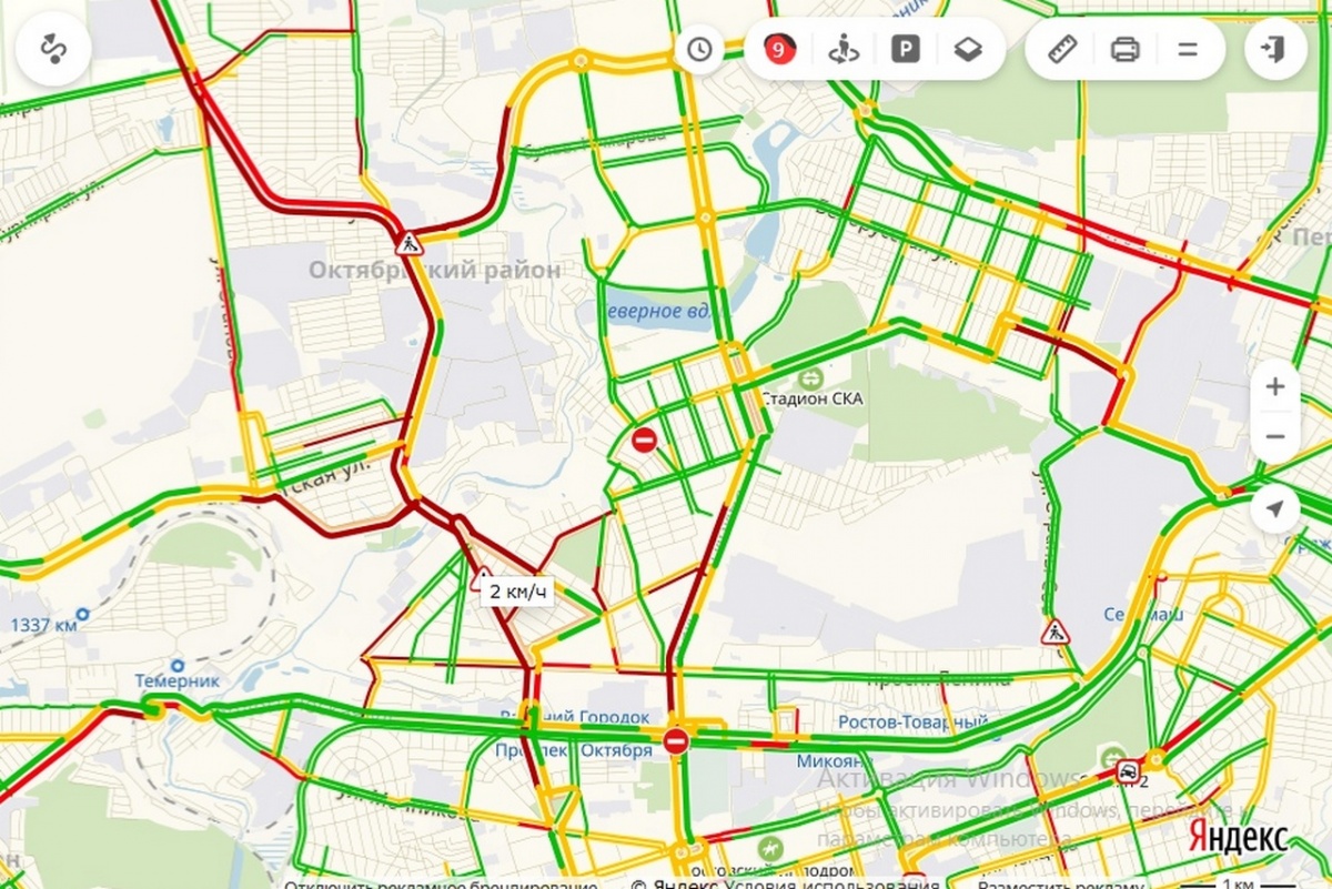 Карта ростовской области пробки