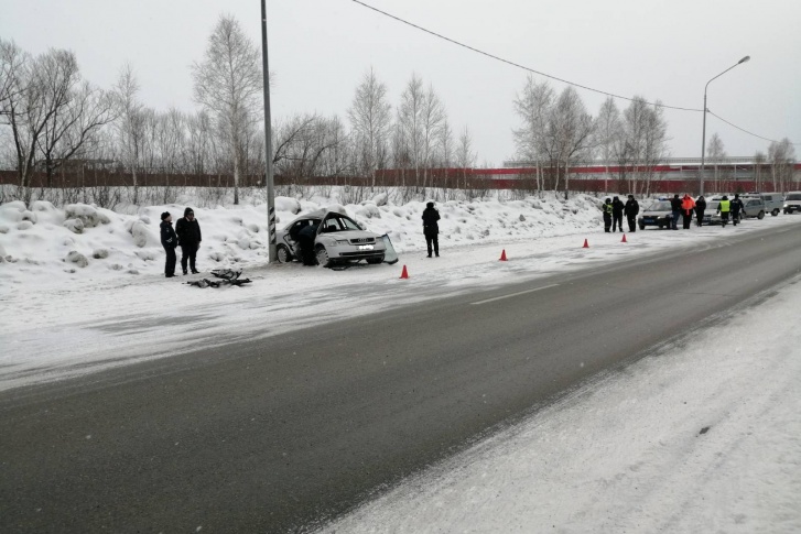 Авария произошла днём в понедельник на трассе Челябинск — Троицк