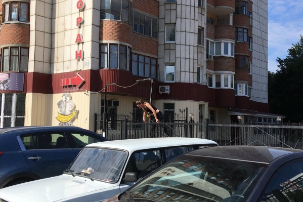 Высокий забор не препятствие для находчивых горожан Высокий забор не препятствие для находчивых горожан