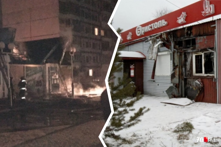 Перед Новым годом в Ярославле сгорело несколько алкомаркетов