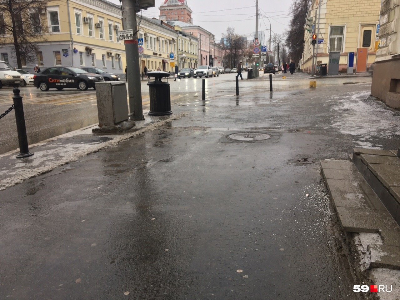 Возле «Камы» гололедицы нет Возле «Камы» гололедицы нет 