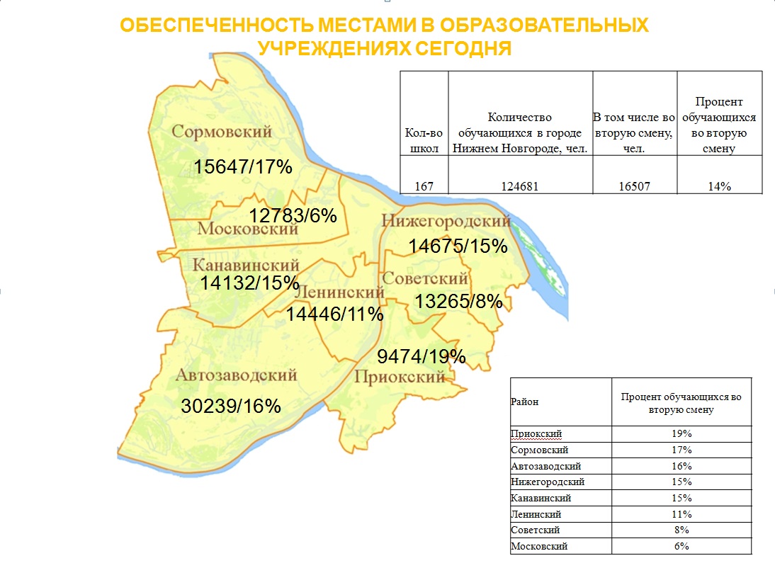 Карта районов нижнего новгорода с границами районов и улицами и домами