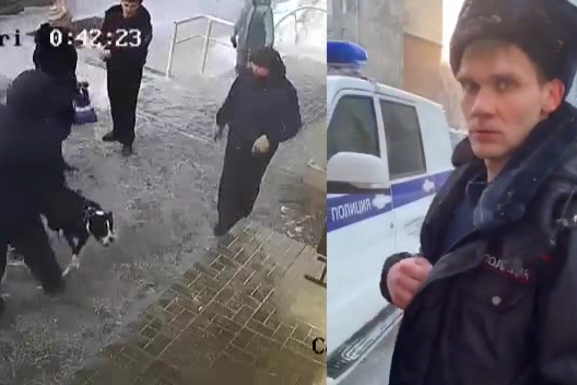 Против хозяев собаки возбуждено уголовное дело за оскорбление и насилие в отношении участкового Будуквы (на фото справа) Против хозяев собаки возбуждено уголовное дело за оскорбление и насилие в отношении участкового Будуквы (на фото справа)
