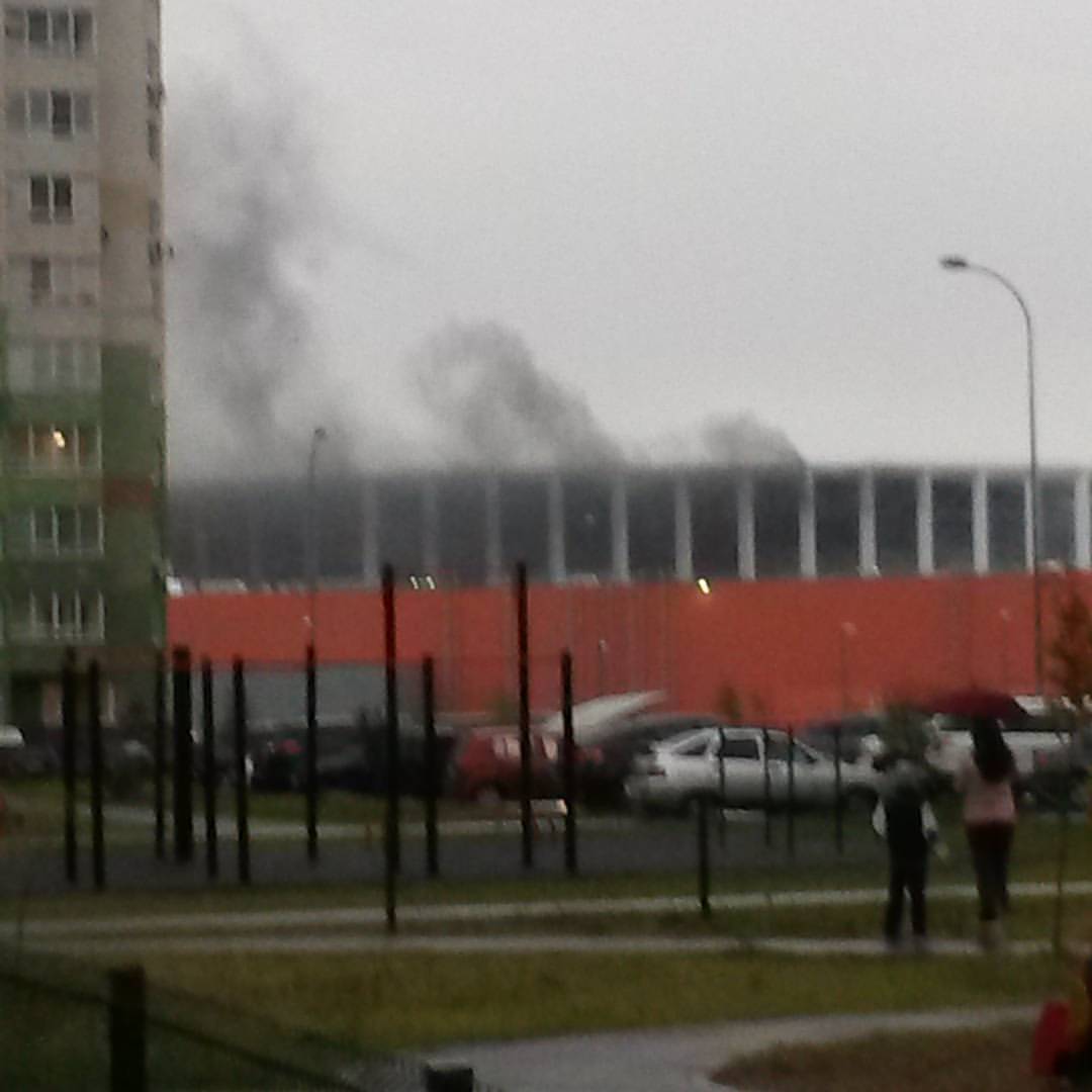 Возгорание случилось в секторе, А стадиона «Нижний Новгород»