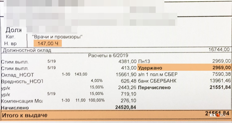 Из-за отпуска врач получил чуть больше 21 тысячи Из-за отпуска врач получил чуть больше 21 тысячи 