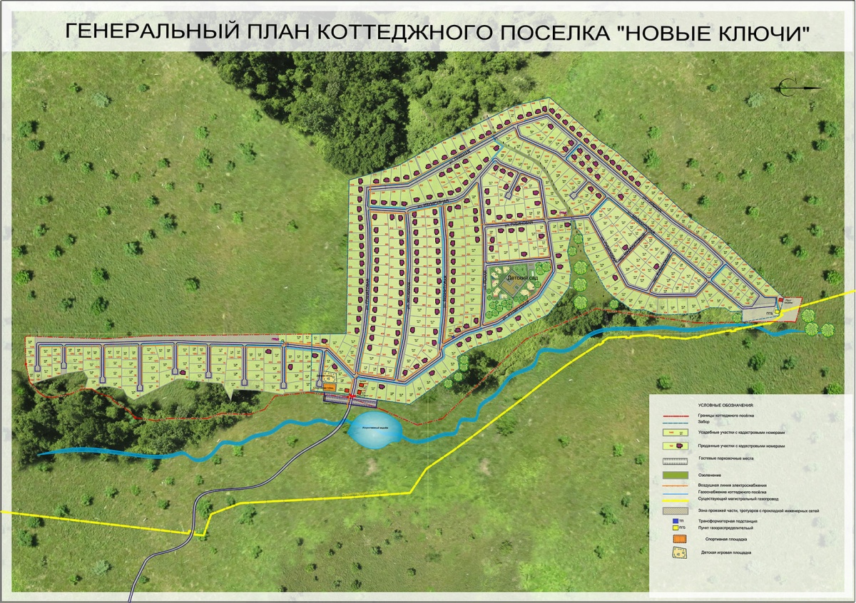 Карта поселок ключи