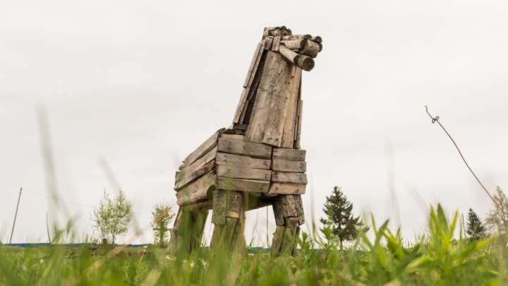 В Березниках есть странные деревянные скульптуры. Оказалось, за ними — трагическая история человека