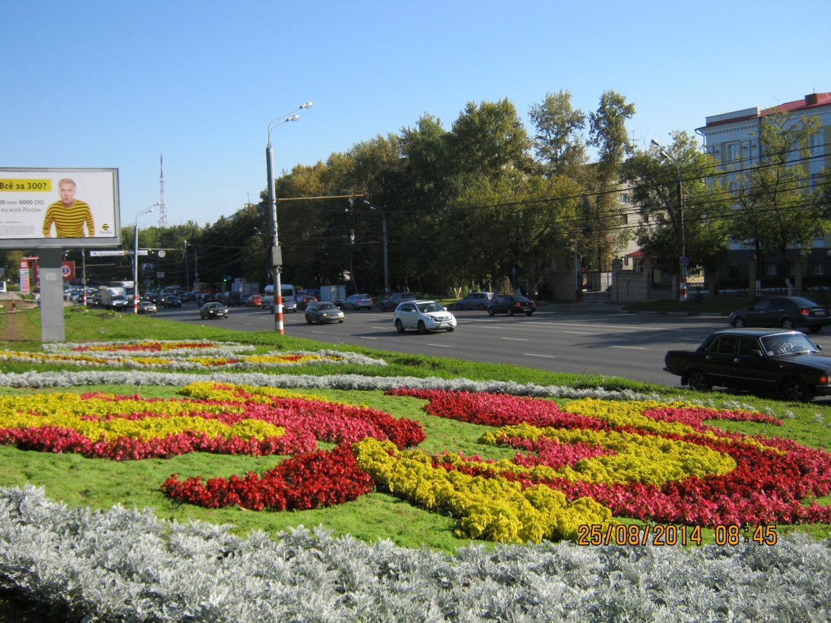 Цветники клумбы города Новосибирска