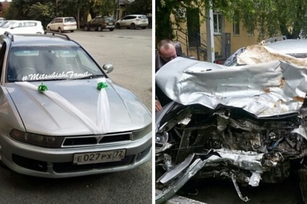 Автомобиль таксиста Александра Матаева, на котором он попал в аварию 15 мая. Сейчас, говорит мужчина, машина восстановлению не подлежит Автомобиль таксиста Александра Матаева, на котором он попал в аварию 15 мая. Сейчас, говорит мужчина, машина восстановлению не подлежит